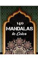 140 Mandalas To Color