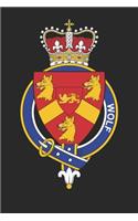 Wolf: Wolf Coat of Arms and Family Crest Notebook Journal (6 x 9 - 100 pages)