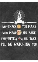 I'll Be Watching You Notebook Journal: 110 Blank Lined Papers - 6x9 Personalized Customized Notebook Journal Gift For Beagle Puppy Dog Owners and Lovers