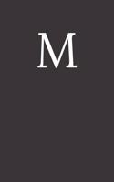 Buchstabe M Notizbuch