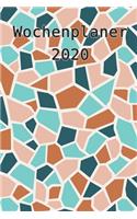 Wochenplaner 2020: Jahreskalender - Wochenkalender - Terrazzo Design - Ferientermine und Feiertage in Deutschland
