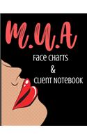 M.U.A Face Charts & Client Notes - Makeup Sketchbook: MUA Sketchbook/Notebook
