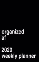 Organized AF 2020 Weekly Calendar