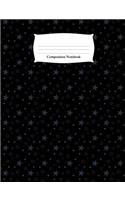 Composition Notebook: Blue Stars Astronomy Wide Ruled Notebook