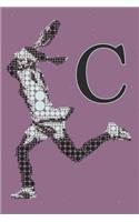 C Monogram Initial Tennis Journal