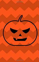 Notebook: Halloween Jack O'Lantern Blank Lined
