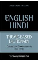 Theme-based dictionary British English-Hindi - 5000 words