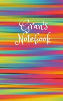 Gran's Notebook: Cute Colorful 6x9 110 Pages Blank Narrow Lined Soft Cover Notebook Planner Composition Book