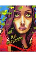 My Notebook: 105 Lined Pages, Large Size Book 8 1/2" x 11"