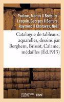 Catalogue de Tableaux, Aquarelles, Dessins Par Berghem, Brissot, Calame, Médailles Grecques: Et Romaines, Environ 2.400 Pièces, Faïences Et Porcelaines Anciennes, Meubles, Autographes