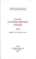 La poésie grecque antique