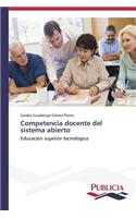 Competencia docente del sistema abierto