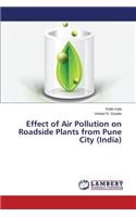 Effect of Air Pollution on Roadside Plants from Pune City (India)