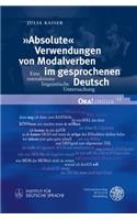 'absolute' Verwendungen Von Modalverben Im Gesprochenen Deutsch