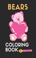 bears coloring book: A Fun Kids Workbook Game For kids 3-8 Yeas, Coloring.