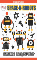 Fun Space-N-Robots Coloring Book for Kids