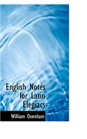 English Notes for Latin Elegiacs