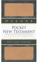 Deluxe Pocket New Testament with Psalms and Proverbs-KJV: King James Version, Premium Brown