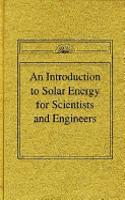 An Introduction to Solar Energy for Scientists and Engineers