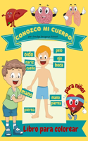 Conozco mi cuerpo Libro para colorear para niños