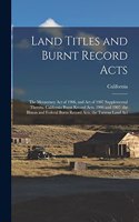 Land Titles and Burnt Record Acts