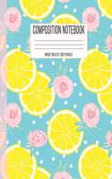 Composition Notebook Wide Ruled 100 Pages