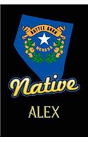 Nevada Native Alex: College Ruled Composition Book