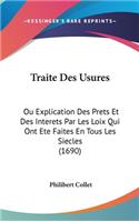 Traite Des Usures