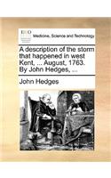 Description of the Storm That Happened in West Kent, ... August, 1763. by John Hedges, ...