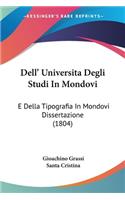 Dell' Universita Degli Studi In Mondovi