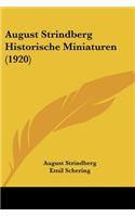 August Strindberg Historische Miniaturen (1920)