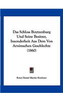 Schloss Boytzenburg Und Seine Besitzer, Insonderheit Aus Dem Von Arnimschen Geschlechte (1860)