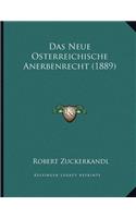 Neue Osterreichische Anerbenrecht (1889)