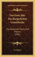 Das Erste Jahr Des Burgerlichen Gesetzbuchs
