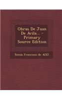 Obras De Juan De Avila...