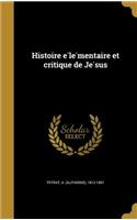 Histoire élémentaire et critique de Jésus