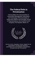 The Federal Role in Privatization