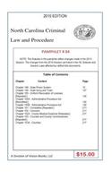 North Carolina Criminal Law and Procedure-Pamphlet 84