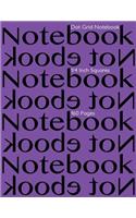 Dot Grid Notebook 1/4 Inch Squares 160 pages: Notebook Not Ebook with purple cover, 8.5"x11" 1/4 inch dot grid graph paper, perfect bound, ideal for structuring sketches