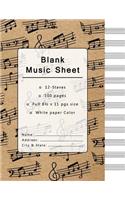 Blank Music Sheet