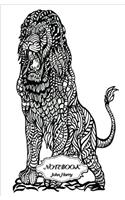 Notebook Journal Dot-Grid, Graph, Lined, Blank No Lined: Hand Drawn Angry Lion: Small Pocket Notebook Journal Diary, 120 Pages, 5.5 X 8.5 (Blank Notebook Journal)
