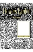 Flowers Garden Notebook, 7 X 10 Inch 100 Sheets