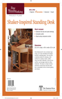 Fine Woodworking's Shaker-Inspired Standing Desk