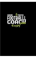Football Coach: Hangman Puzzles - Mini Game - Clever Kids - 110 Lined pages - 6 x 9 in - 15.24 x 22.86 cm - Single Player - Funny Great Gift