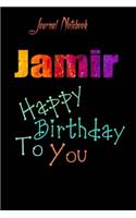 Jamir: Happy Birthday To you Sheet 9x6 Inches 120 Pages with bleed - A Great Happybirthday Gift