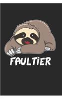 Faultier Notizbuch: Faultier Notizbuch für Liebhaber / Notizheft / Notizblock A5 (6x9in) Dotted Notebook / Punkteraster / 120 gepunktete Seiten