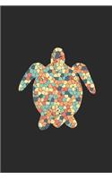 Turtle Mosaic: Dotted Bullet Notebook (6" x 9" - 120 pages) Animal Mosaic Themed Notebook for Daily Journal, Diary, Gift