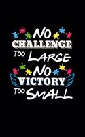 No Challenge Too Large No Victory Too Small