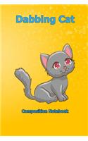 Dabbing Cat: Composition Notebook 6 x 9 inch With 120 Lined pages