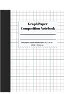 Graph Paper Composition Notebook: 5 Squares Per Inch / Graph Paper Quad Rule 5x5 / 8.5 x 11 / Bound Comp Notebook